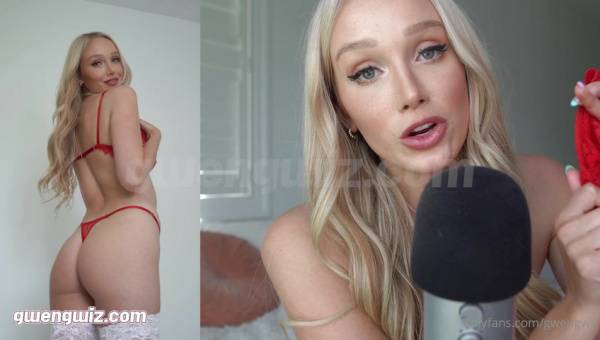 GwenGwiz - 29 May 2021 - ASMR Lingerie Haul and Footjob on fanspics.com