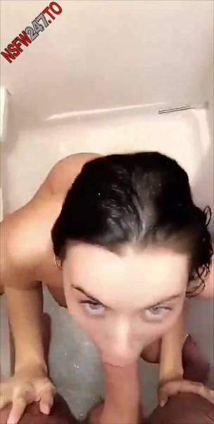 Lana Rhoades shower blowjob & sex show snapchat premium xxx porn videos on fanspics.com