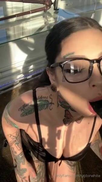 Taylor White  Nude Dildo Sucking Porn Video  on fanspics.com