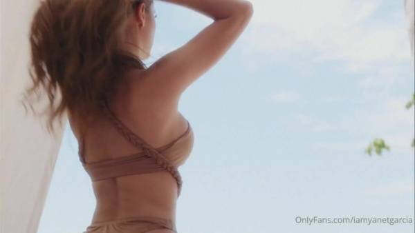 Yanet Garcia Nude Bikini Beach Photoshoot Video  on fanspics.com