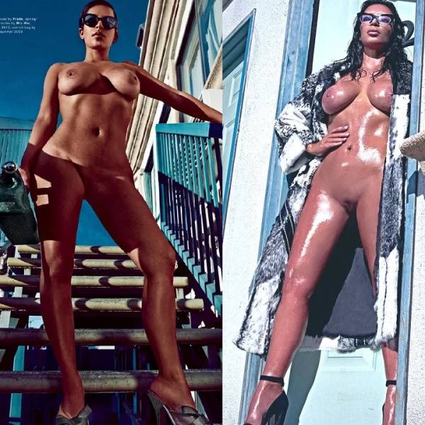 Kim Kardashian Nudes Fashion Magazine Photoshoot  on fanspics.com