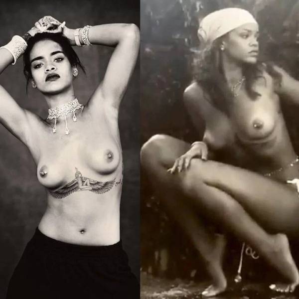Rihanna Modeling Photoshoot Nudes  on fanspics.com