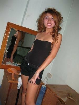 Cute Thai girl with a shaved pussy takes a shower before sex with a Farang - Thailand on fanspics.com