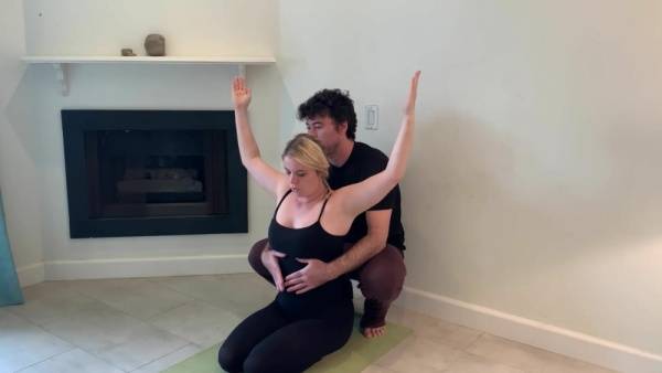 Stepson helps stepmom with yoga and stretches her pussy1 on fanspics.com