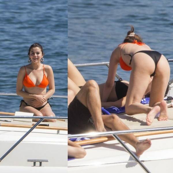 Selena Gomez Thong Bikini On Boat Set  - Usa on fanspics.com