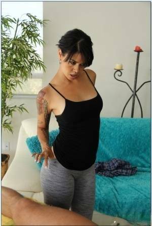 Horny asian MILF Dana Vespoli gives a blowjob and gets fucked hardcore on fanspics.com