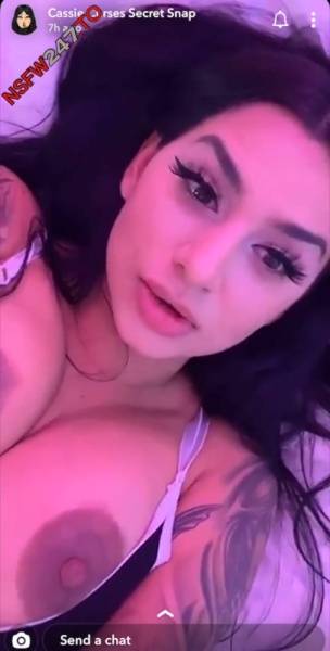 Cassie Curses big boobs & pussy tease snapchat premium xxx porn videos on fanspics.com