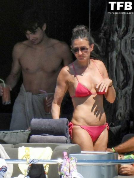 Demi Moore Looks Sensational at 59 in a Red Bikini on Vacation in Greece - Greece on fanspics.com