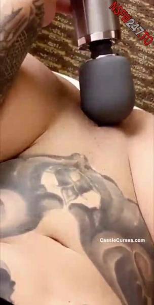 Cassie Curses Hitachi masturbating on the floor snapchat premium xxx porn videos on fanspics.com