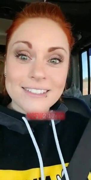 Chrissy Leblanc flashing in car snapchat premium xxx porn videos on fanspics.com