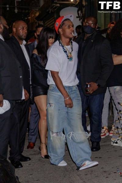 Rihanna & ASAP Rocky Have a Wild Night Out For the Launch in New York - New York on fanspics.com