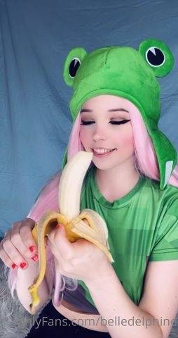 Belle Delphine NEW - Eating Banana - 23 December 2020 on fanspics.com