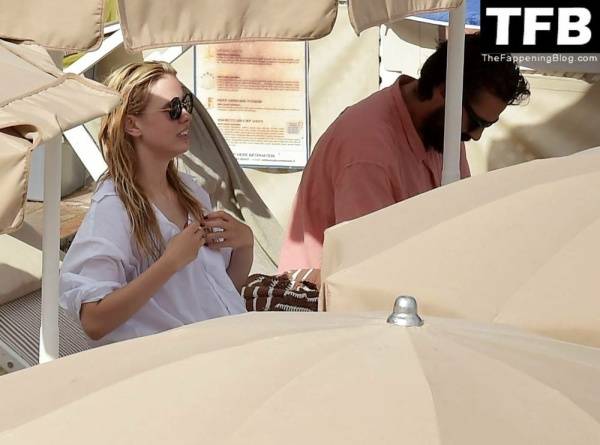 Mia Goth & Shia LaBeouf Enjoy Their Holidays in Portofino on fanspics.com