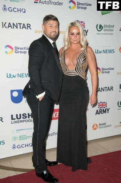 Jennifer Ellison Flaunts Nice Cleavage at The National Diversity Awards on fanspics.com