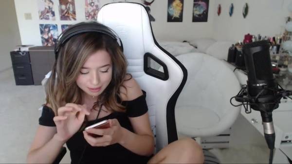 Pokimane her reaction to getting a dick pic xxx premium porn videos on fanspics.com