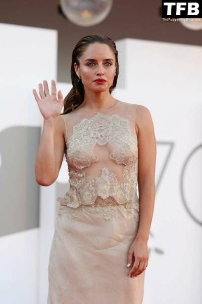 Matilde Gioli Flashes Her Nipples at the 79th Venice International Film Festival on fanspics.com