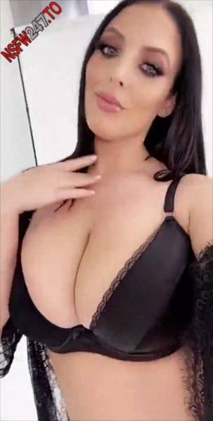 Angela White quick pussy play on porn set snapchat premium xxx porn videos on fanspics.com