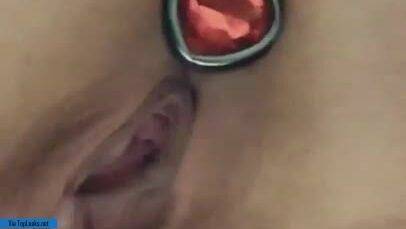 Chippylipton Leaked Snapchat Masturbating with Butt Plug Porn Video on fanspics.com