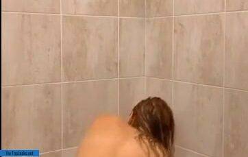 Sexy Therealbrittfit Nude Shower Dildo Fuck Onlyfans Video on fanspics.com