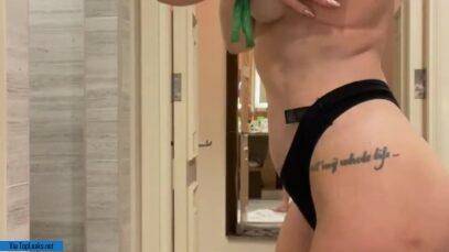 Sexy Sarah Jayne Dunn Topless Striptease In Hotel Video Leak on fanspics.com