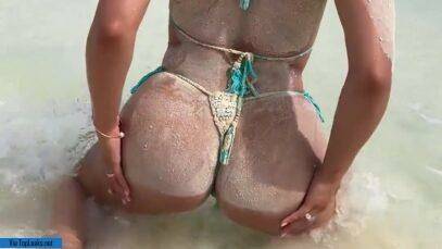 Sexy Ana Cheri Nude Beach Striptease Onlyfans Video Leak on fanspics.com