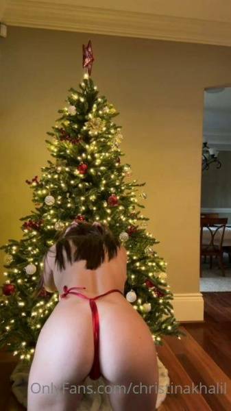 Christina Khalil Christmas Eve Slingkini Onlyfans Video  on fanspics.com