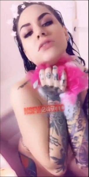 Karmen Karma bathtub dildo masturbation show snapchat premium free xxx porno video on fanspics.com