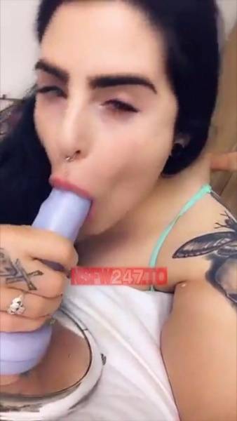 Lucy Loe dildo blowjob & riding on bed snapchat premium xxx porn videos on fanspics.com