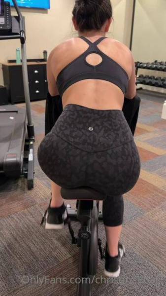 Christina Khalil Gym Ass Leggings Strip Onlyfans Video Leaked on fanspics.com