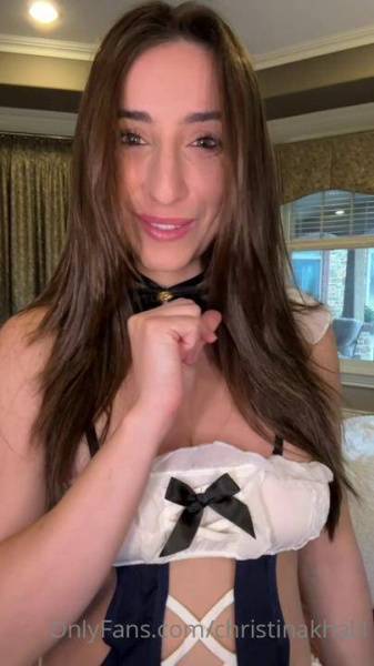 Christina Khalil Sexy Bodysuit Fan Gift Onlyfans Video Leaked on fanspics.com