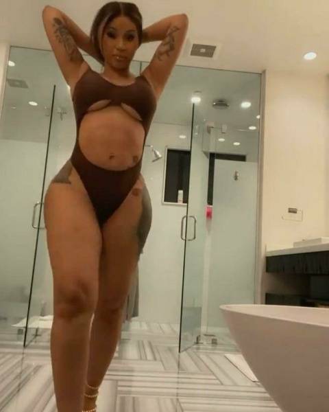 Cardi B Sexy One-Piece Modeling Video Leaked - Usa - New York on fanspics.com