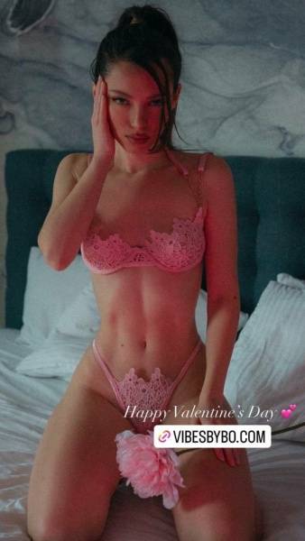 Miss Bo Sexy Valentines Lingerie Set Leaked on fanspics.com