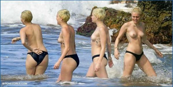 Miley Cyrus Nude Celebrity Tits Photos on fanspics.com