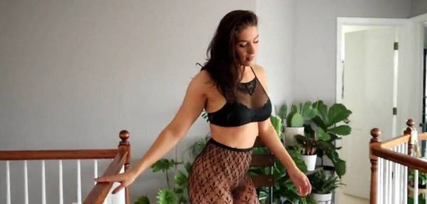 Florina Fitness Topless Nude Fishnet Sexy Youtuber Video on fanspics.com