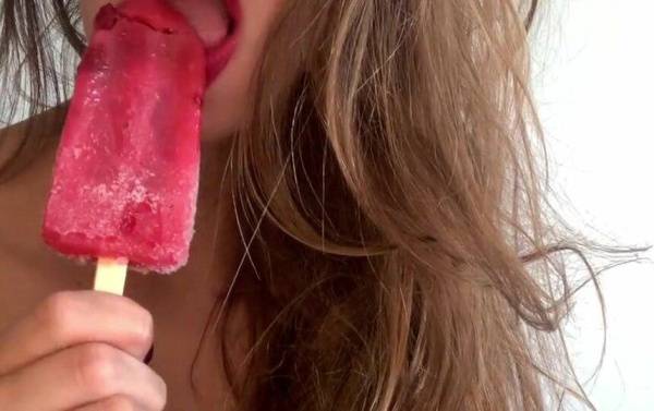 Some content from OnlyFans. Sucking an ice cream, masturbation and squirting! - Luci's Secret on fanspics.com
