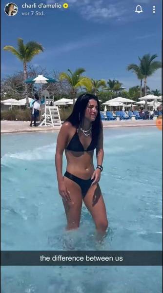 Charli D 19Amelio Bikini Wave Pool Video Leaked - Usa on fanspics.com