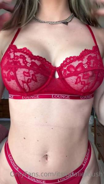 Natalie Roush Nude Red Lingerie Try On Onlyfans Video Leaked on fanspics.com