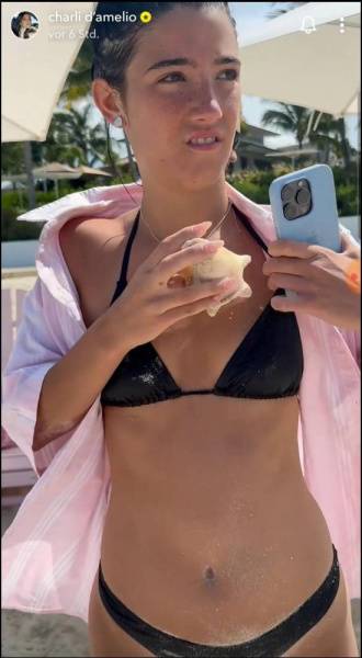 Charli D 19Amelio Beach Pool Bikini Video Leaked - Usa on fanspics.com