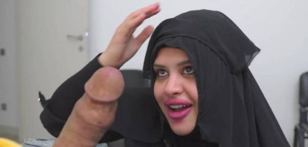 This Muslim woman is SHOCKED !!! I take out my cock in Hospital waiting room. on fanspics.com