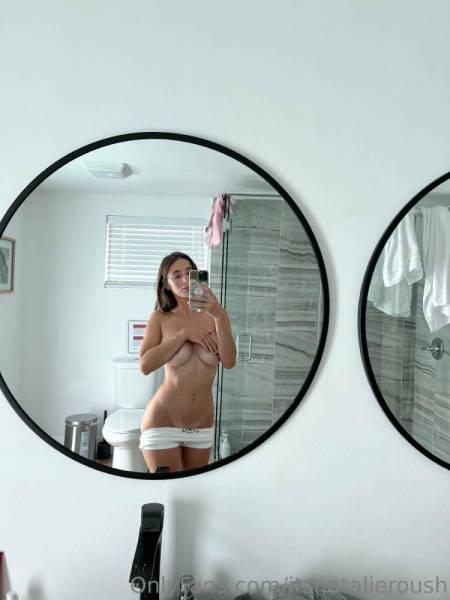 Natalie Roush Nipple Tease Bathroom Selfie Onlyfans Set Leaked on fanspics.com