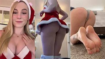 STPeach Christmas Lingerie Sexy Twitch Lisapeachy Video on fanspics.com