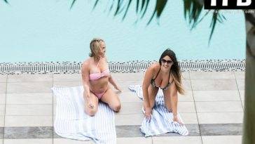 Claudia Romani & Jess Picado Look Sexy at the Pool in Miami on fanspics.com