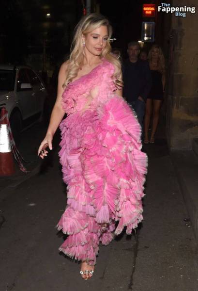 Helen Flanagan Looks a Little Worse For Wear on Birthday Night Out (75 Photos) on fanspics.com