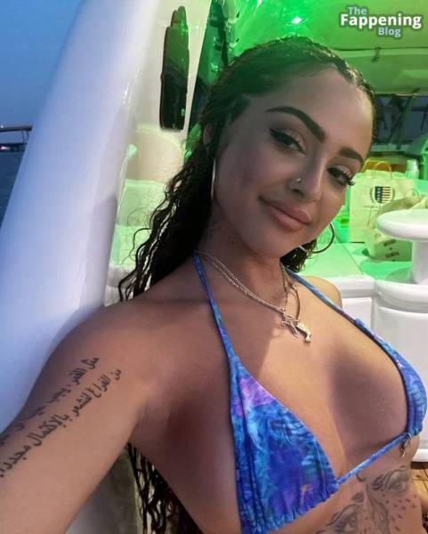 Malu Trevejo Displays Her Sexy Boobs in a Bikini (8 Photos) on fanspics.com