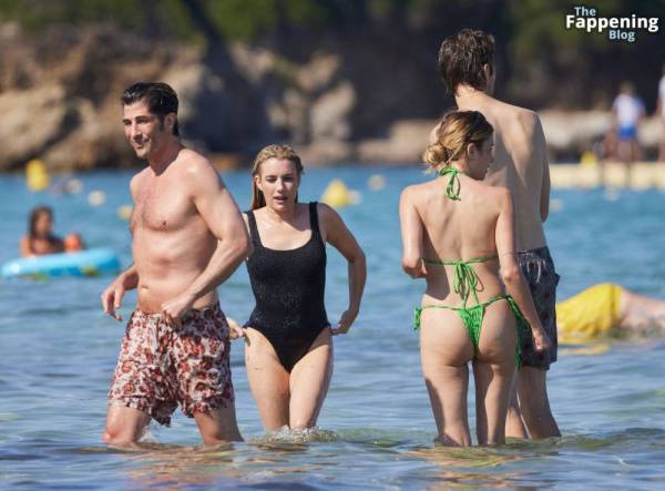 Ashley Benson Shows Off Her Sexy Bikini Body on the Beach in Saint Tropez (29 Photos) on fanspics.com