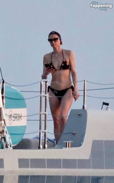 Paris Hilton Enjoys a Summer Break on a Luxury Yacht in Saint Tropez (53 Photos) on fanspics.com