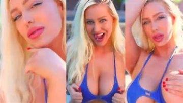 Tara Babcock Blue Monokini Nude Video  on fanspics.com