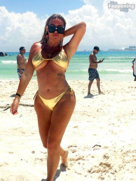 Aisleyne Horgan-Wallace Shows Off Her Sexy Beach Body as She Enjoys a Vacation in Mexico (72 Photos) - Mexico - Britain on fanspics.com